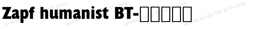 Zapf humanist BT字体转换